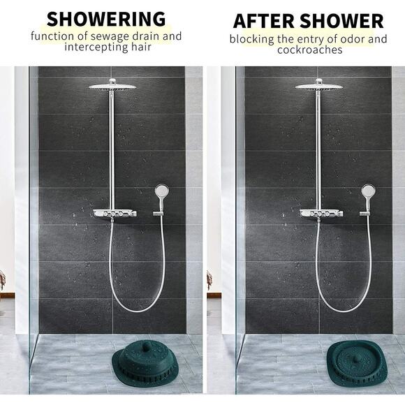 Drain Hair Catcher 4 Pack Shower Drain Cover for Bathtub Kitchen Sink Strainer - Picture 12 of 12